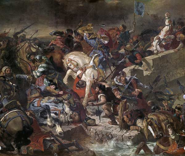 La bataille de Taillebourg le 21 Juillet 1242 à Eugène Delacroix
