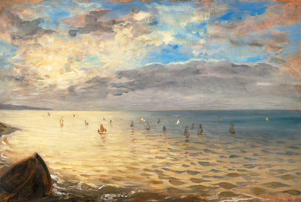Vue sur la mer des hauteurs de Dieppe à Eugène Delacroix