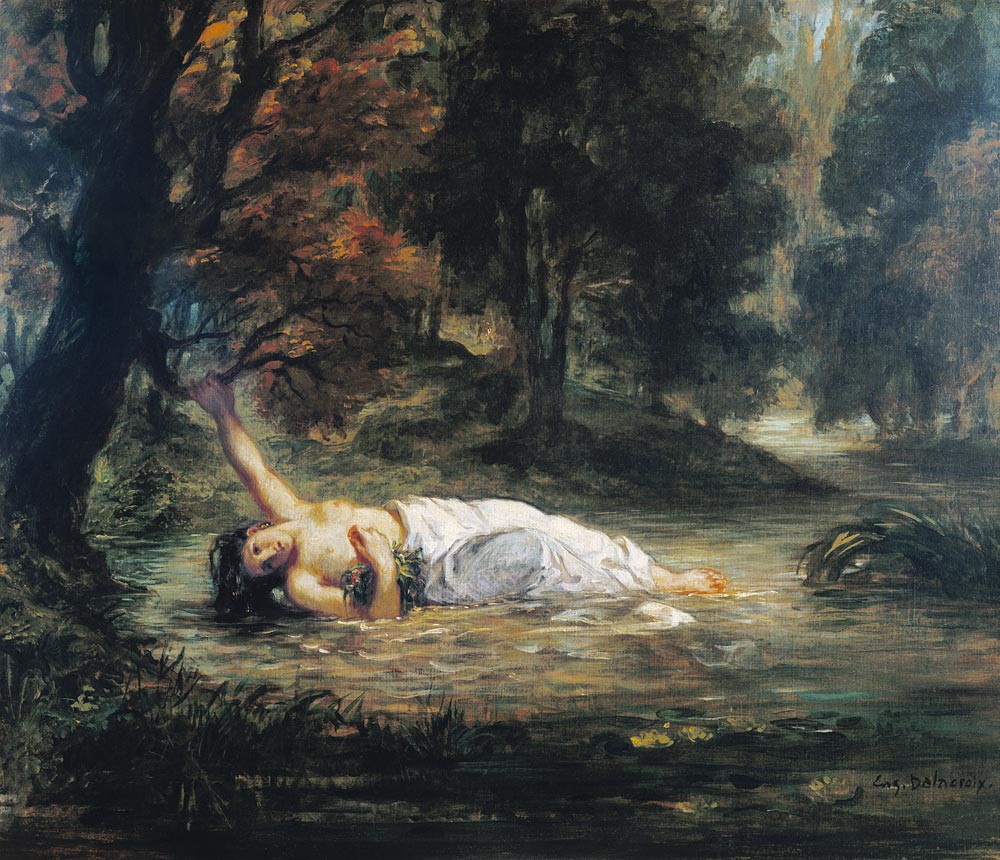 Le décès des Ophelia à Eugène Delacroix