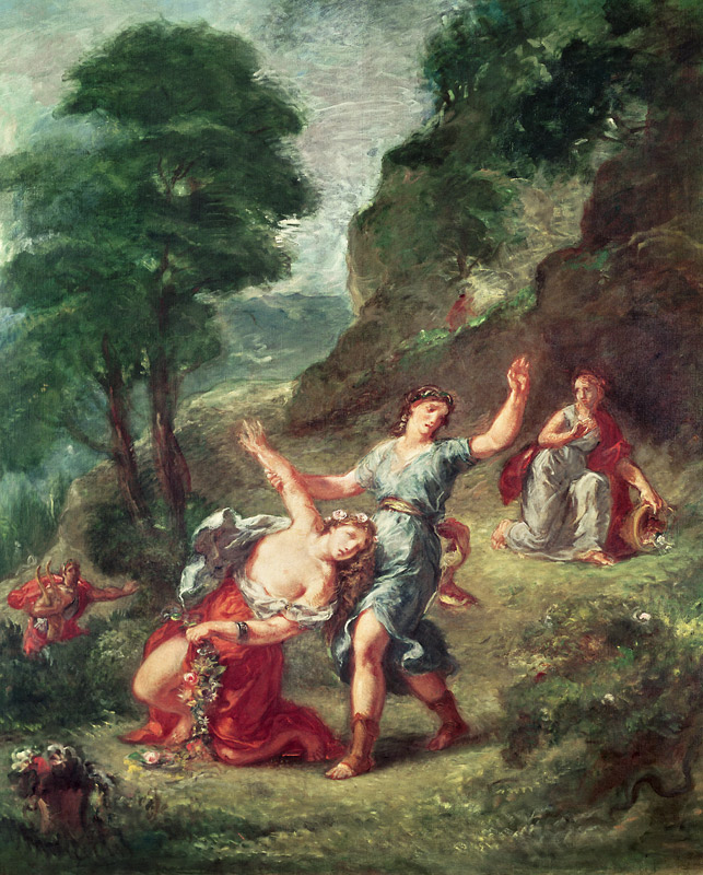 Orpheus and Eurydice, Spring from a series of the Four Seasons à Eugène Delacroix