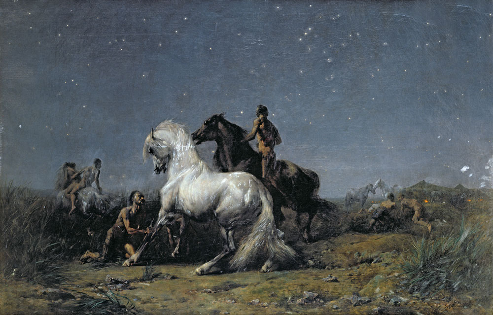 The Horse Thieves à Eugène Delacroix