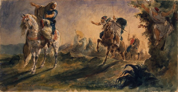 Arab Riders on Scouting Mission à Eugène Delacroix