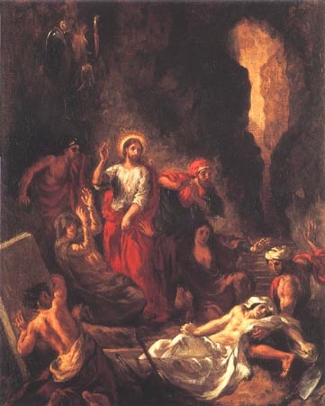 réveil de Lazare à Eugène Delacroix
