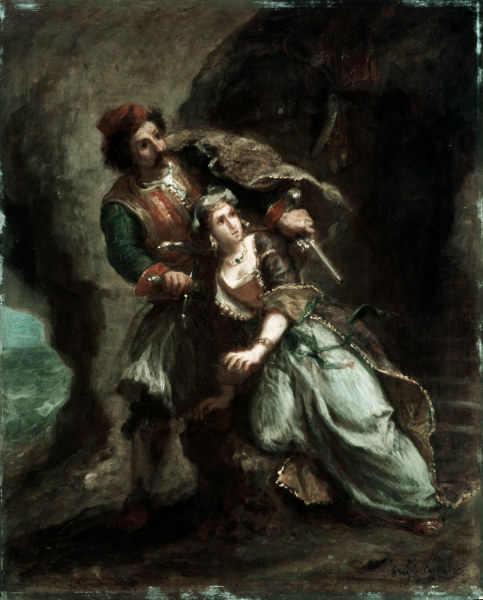 Byron / Bride of Abydos / Delacroix 1849 à Eugène Delacroix