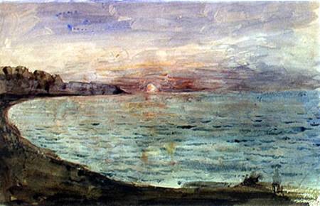 Cliffs near Dieppe à Eugène Delacroix