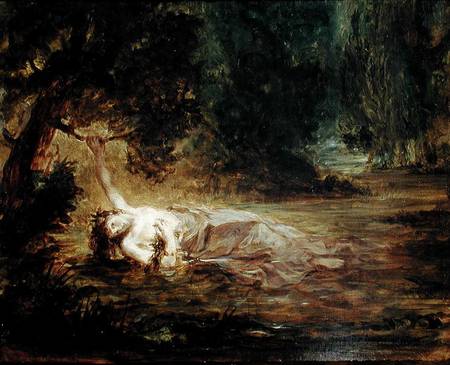 The Death of Ophelia à Eugène Delacroix