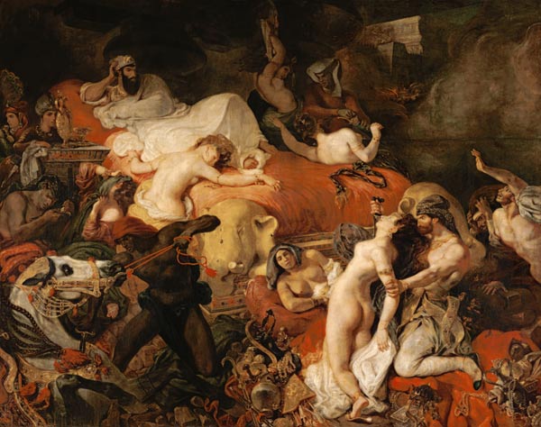 Le décès du Sardanapal à Eugène Delacroix