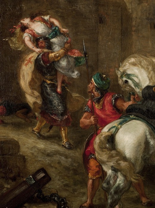 The Rape of Rebecca à Eugène Delacroix