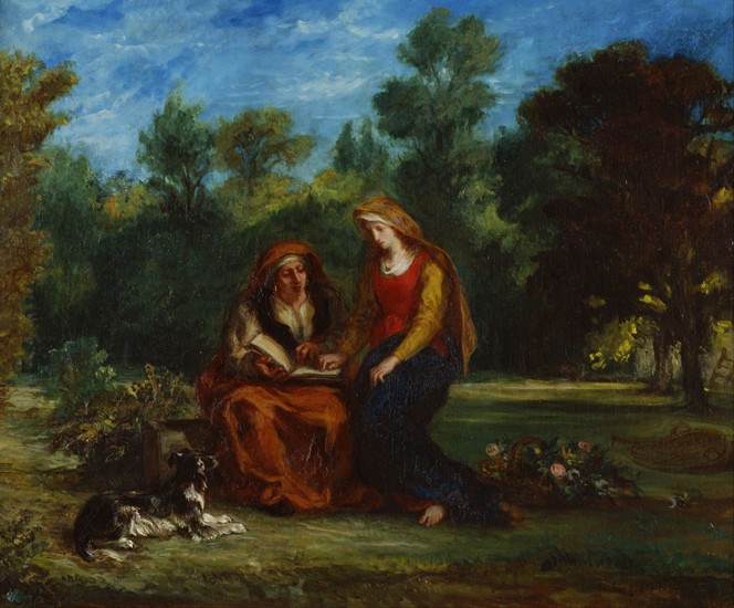 The Education of the Virgin à Eugène Delacroix