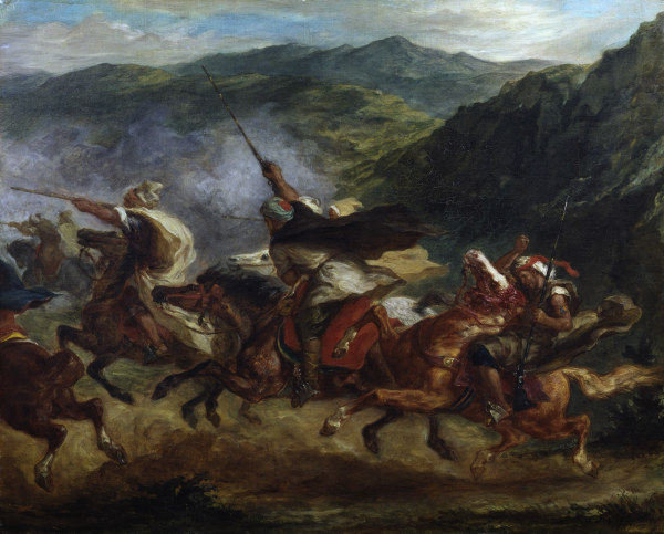 E.Delacroix, Reitende Araber à Eugène Delacroix