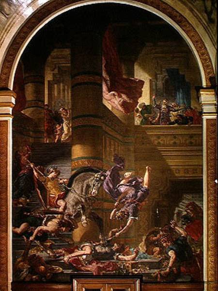 The Expulsion of Heliodorus from the Temple à Eugène Delacroix