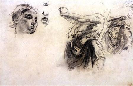Figure studies à Eugène Delacroix