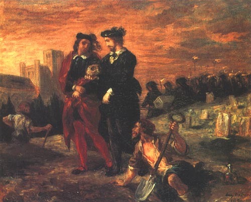 Hamlet et Horace sur le cimetière ou le Hamlet et les deux tombes mortes à Eugène Delacroix