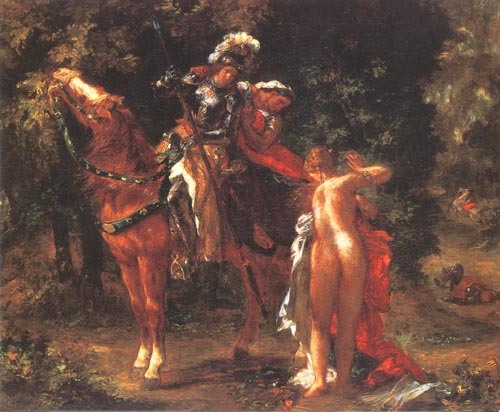 Marfisa et Pinabello à Eugène Delacroix