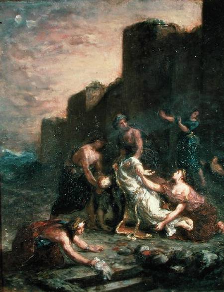 The Martyrdom of St. Stephen à Eugène Delacroix