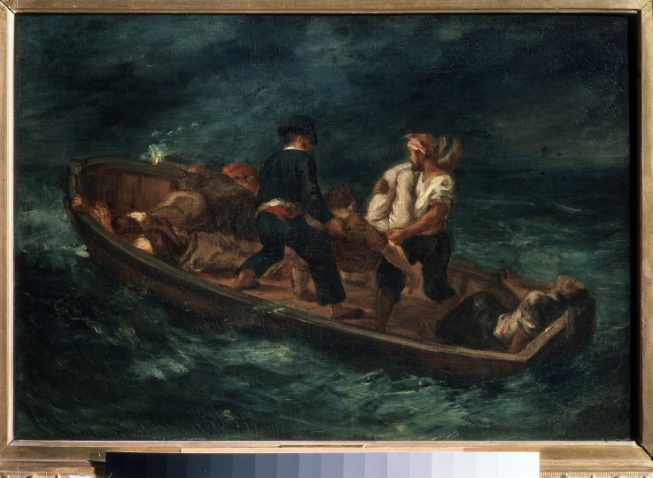 After a Shipwreck à Eugène Delacroix