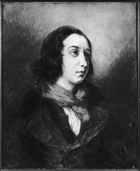 Portrait of George Sand à Eugène Delacroix