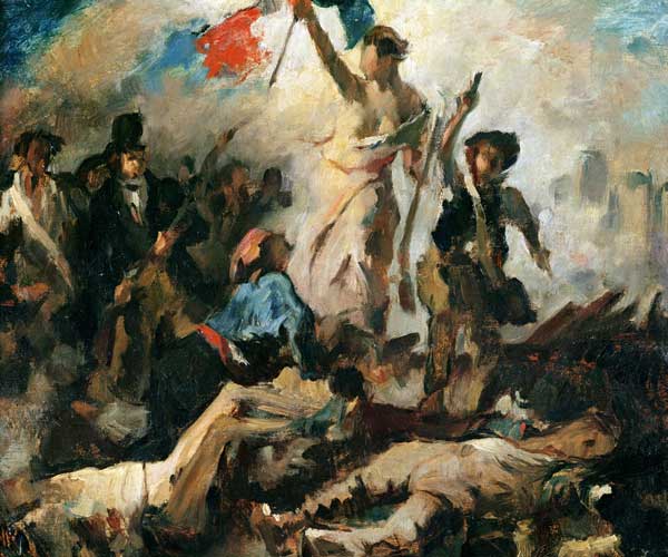 Study for Liberty Leading the People à Eugène Delacroix