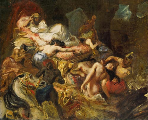 Study for The Death of Sardanapalus à Eugène Delacroix