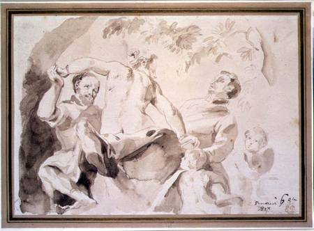 Study after Veronese's Allegory of Love à Eugène Delacroix
