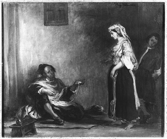 The Arab Merchant à Eugène Delacroix
