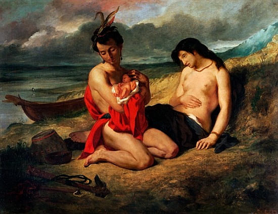 The Natchez, c.1823-35 à Eugène Delacroix