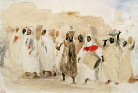 Procession de musiciens à Tanger