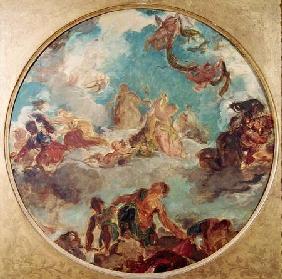 Peace Descending to Earth, study for the central ceiling of the Salon de la Paix in the Hotel de Vil