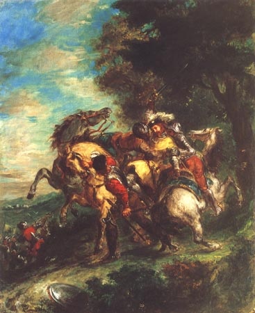 Le Weislingen est capturé par les Goetz Leuten à Eugène Delacroix