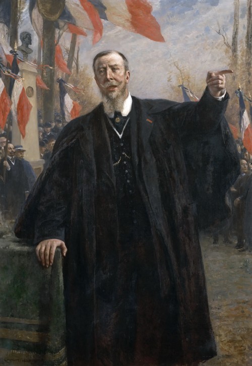 Paul Déroulède (1846-1914) Making a Speech at Bougival, January 1913 à Fernand Cormon