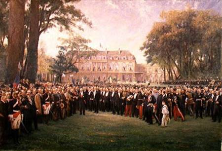 Reception of the Mayors of France at the Elysee Palace, 22nd September 1900 à Fernand Cormon