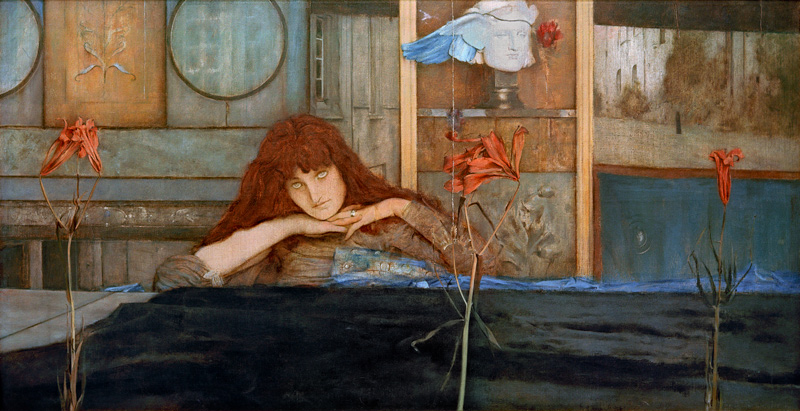 Je m enferme à Fernand Khnopff