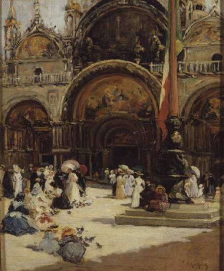 The Basilica of San Marco, Venice à Fernand Legout-Gerard