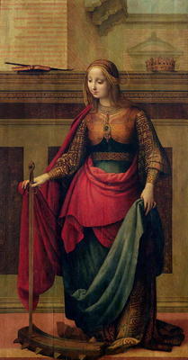 St. Catherine of Alexandria (oil on panel) à Fernando Yanez de Almedina