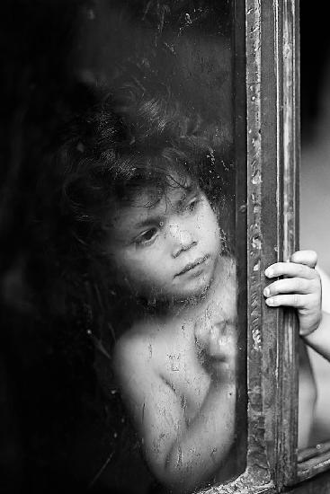 child on the window