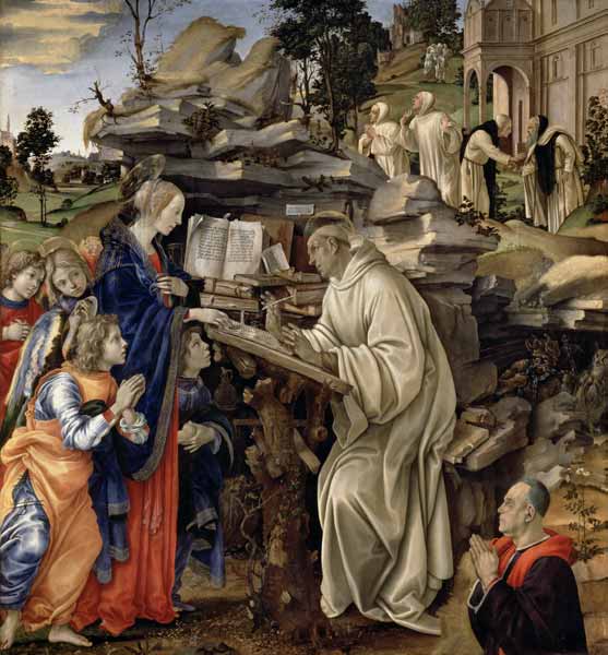 The Vision of St. Bernard à Filippino Lippi