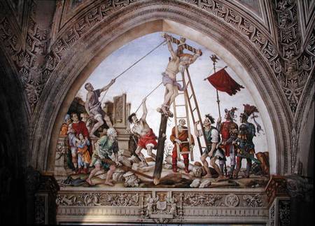 Martyrdom of St. Philip, south wall of Strozzi Chapel à Filippino Lippi