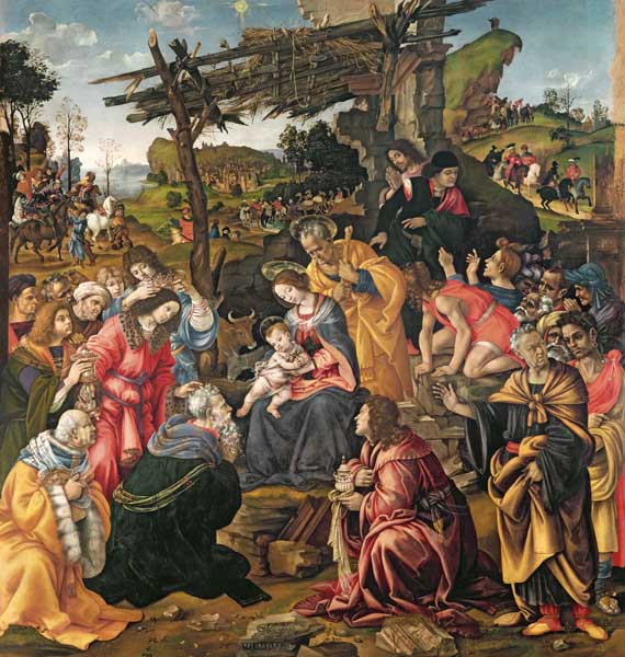 The Adoration of the Magi à Filippino Lippi