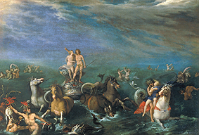 Neptun und Amphitrite. à Filippo Napoletano