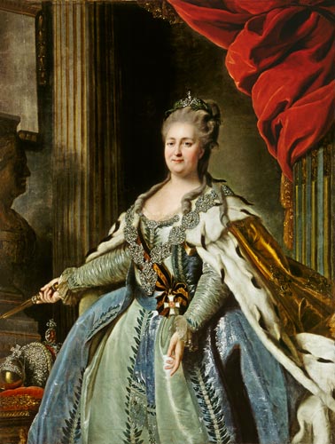 Portrait of Catherine II (1729-96) à Fjodor Stepanowitsch Rokotov