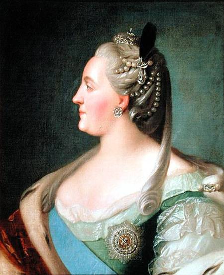 Portrait of Empress Catherine II the Great (1729-96) à Fjodor Stepanowitsch Rokotov