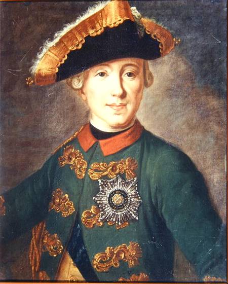 Portrait of Tsar Peter III (1728-62) à Fjodor Stepanowitsch Rokotov