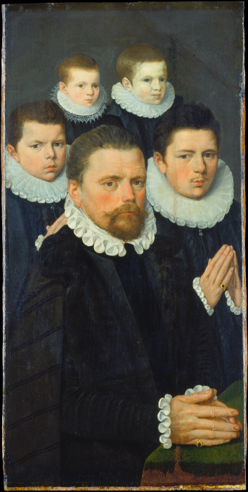 Shutter of an Altarpiece with Male Donors à Maître flamand vers 1570/1580