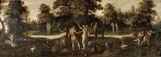 Adam and Eve Banished from Paradise à École flamande