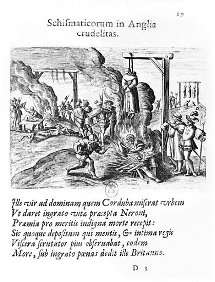 Cruelties practised by schismatics in England à École flamande