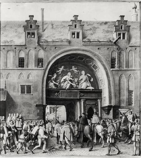 Entry of Hercule Francois of France, Duke of Alencon (1554-84) into Antwerp à École flamande
