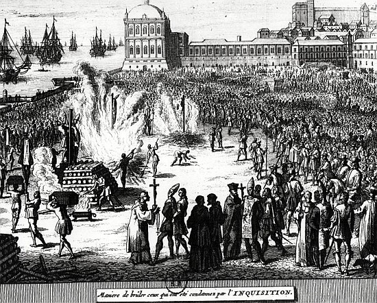 Method of Burning those Condemned the Inquisition à École flamande
