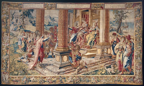 Saint Paul before Porcius Festus, King Herod Agrippa and his sister Berenice à École flamande