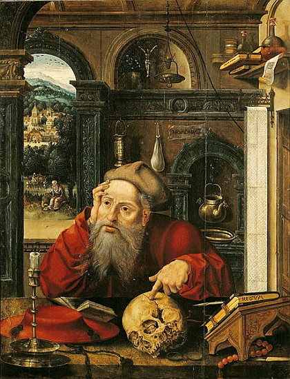 St. Jerome in his Study à École flamande