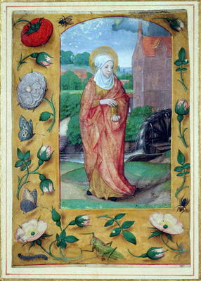 Mary Magdalene, from a Book of Hours, c.1500 (vellum) à Ecole flamande, (16ème siècle)